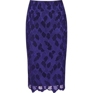Reiss lace pencil skirt